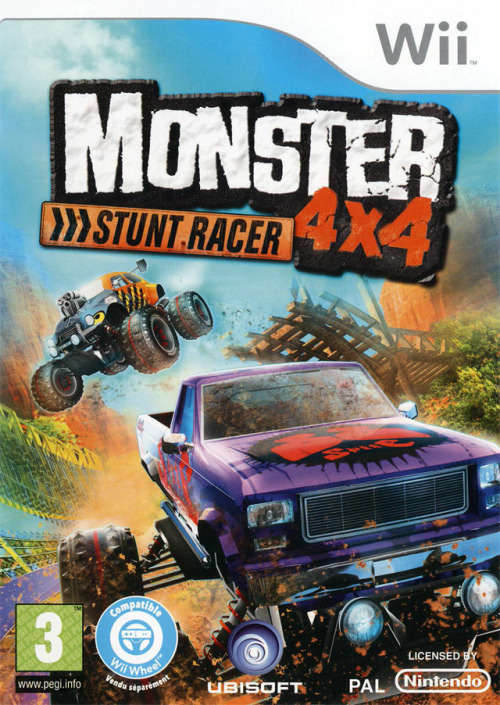 MONSTER 4x4 STUNT RACER GAME FOR NINTENDO WII