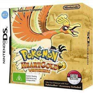 POKEMON HEART GOLD VERSION WITH POKEWALKER GAME FOR NINTENDO DS