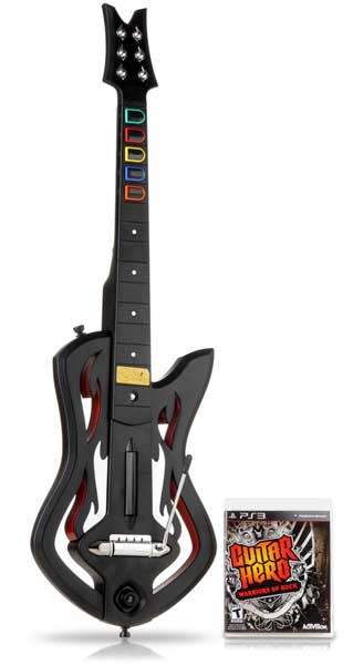 GUITAR HERO WARRIORS OF ROCK GAME + GUIATAR BUNDLE GAME FOR PS3