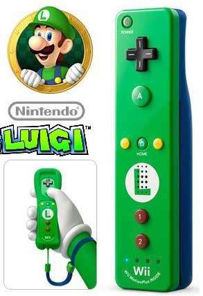 OFFICIAL NINTEDO LIMITED EDITION LUIGI REMOTE MOTION PLUS FOR WII / WII U