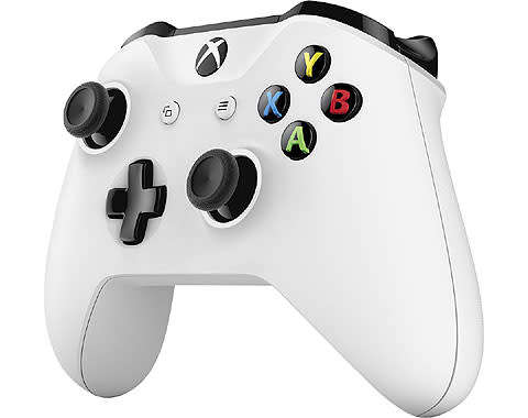 OFFICIAL XBOX ONE S WIRELESS CONTROLLER / WHITE (ORIGINAL CONTROLLER NOT REPLACEMENT OR GENERIC)