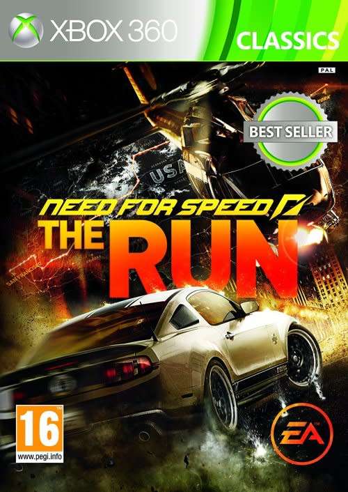 NEED FOR SPEED THE RUN (CLASSICS) GAME FOR XBOX 360