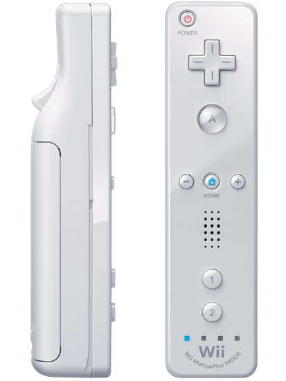 OFFICIAL WII / WII U REMOTE WITH BUILT-IN MOTION PLUS  WRIST STRAP (WHITE)