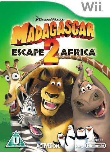 Dreamworks Madagascar escape 2 Africa game for Nintendo Wii