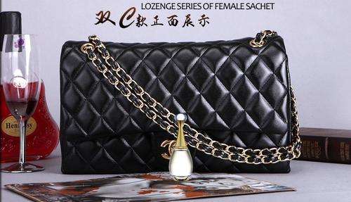 Classic Ladies Chanel Handbag - Black