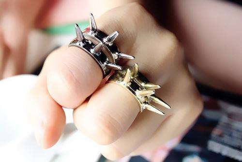 Rock Punk Style Rings - Silver, Gold, Vintage Gold, SilverBlack