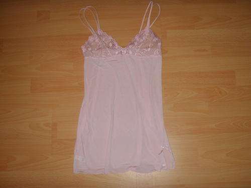 Sexy Lace Semi-Transparent Ladies Sleepwear/Lingerie in Pink - Size 8