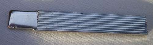 Unusual Vintage German Silver (835) Toothpick in holder. 55 x 8 mm. Weight: 6.4 gram