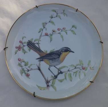 Jill Adams Best Loved Birds of Southern Africa- Limited Edition, 1983. CAPE ROBIN. With wall hanger