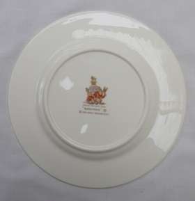 VINTAGE 1936 Royal Doulton Bunnykins plate. Theme; "Bunnies rafting"