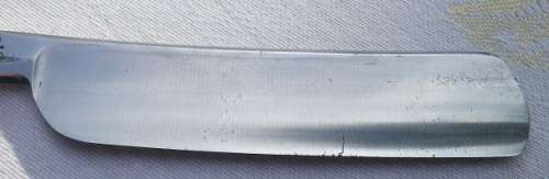 VINTAGE 'MONOPOL' SOLINGEN GERMANY CUT THROAT RAZOR. BEST SILVER STEEL. EXTRA HOLLOW GROUND