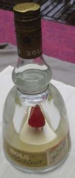Incredible! VINTAGE BOLS MUSICAL BALLERINA CURACAO LIQUEUR BOTTLE. SEALED. WORKS PERFECTLY