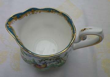 EXQUISITE, RARE ROYAL ALBERT BLUE 'CHELSEA BIRD"  MILK JUG. Reg. No: 839184 MINT CONDITION