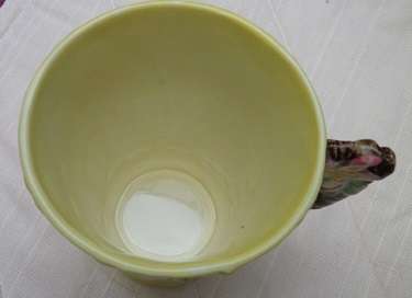 UNUSUAL VINTAGE CARLTONWARE mug with flower handle (reg. Australian design)