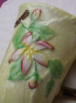 UNUSUAL VINTAGE CARLTONWARE mug with flower handle (reg. Australian design)