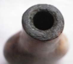 MOST UNUSUAL & INTERESTING VINTAGE ORIENTAL CARVED STONE PERFUME BOTTLE.