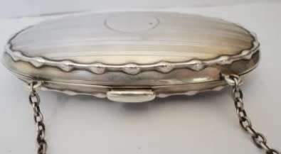 EXQUISITE 1915 BIRMINGHAM SILVER PURSE BY DEAKIN & FRANCIS 63,7g