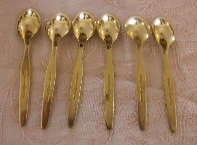 Magnificent Magnus Aase Norwegian Gilded Sterling Silver & Guilloche spoons