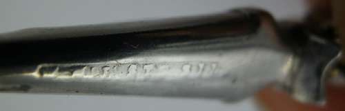 Antique Scottish Sterling Silver Small Dirk Kilt Pin/brooch with Jasper, Agate and Cairngorm citrine