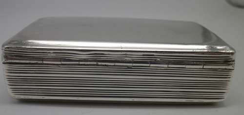 FOR RICK ONLY PLEASE!!! Fabulous George IV 1830/31 Silver snuff box. Birmingham 77grms.
