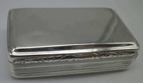 FOR RICK ONLY PLEASE!!! Fabulous George IV 1830/31 Silver snuff box. Birmingham 77grms.