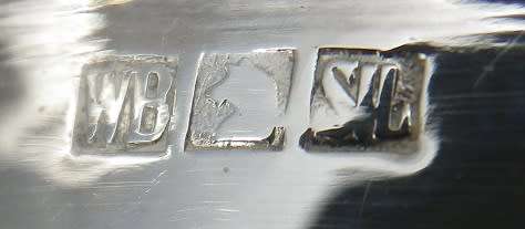 ART DECO 1930s Hallmarked Sterling Silver 2 handled bowl Warner Brothers Delhi India 5x12cm 73grms