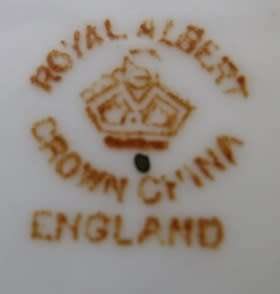 ROYAL ALBERT CROWN CHINA trio. Unnamed set #43 established 1970 EXCELLENT CONDITION.