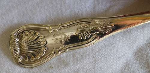 WOW! Hallmarked EDINBURGH 1820 SILVER Serving Spoon Andrew Wilkie & Robert Morton.73grm 22.5cm