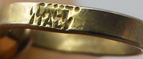 9ct gold Amethyst & Cubic Zirconia doll pendant or charm. Made in Italy