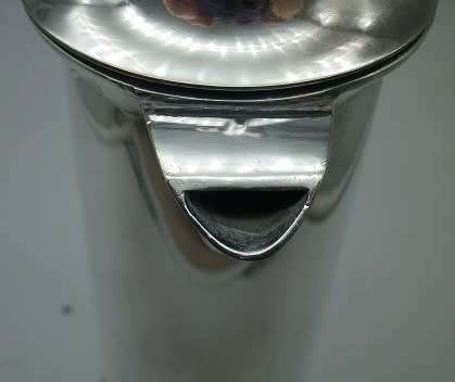 Antique George Unite Birmingham silver plated EPNS slender coffee pot Reg no: 536712