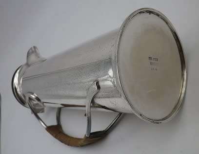 Antique George Unite Birmingham silver plated EPNS slender coffee pot Reg no: 536712