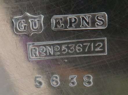 Antique George Unite Birmingham silver plated EPNS slender coffee pot Reg no: 536712