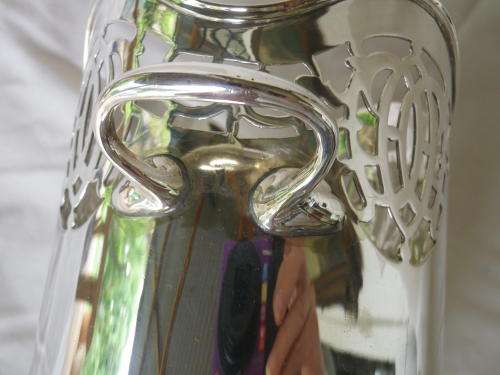 Vintage Mappin and Webb Silver Plated Wine Coaster, Beautiful pierced decoration