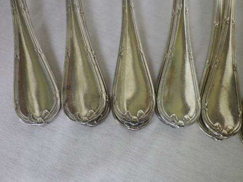 FOR JAQCO ONLY PLEASE!!! CHRISTOFLE, FRANCE 20 PIECE SILVER PLATED LARGE FORK & SPOON SET.BOXED