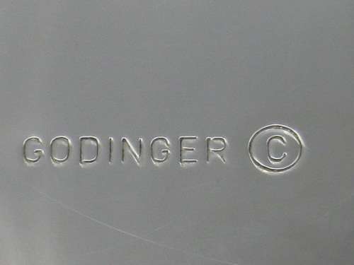 Lovely Silver Plated Insulated Wine Bottle Cooler, by GODINGER . 15cm tall
