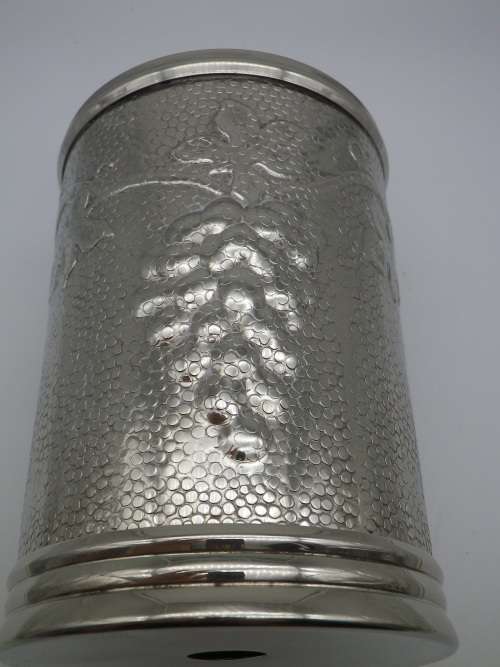 Lovely Silver Plated Insulated Wine Bottle Cooler, by GODINGER . 15cm tall