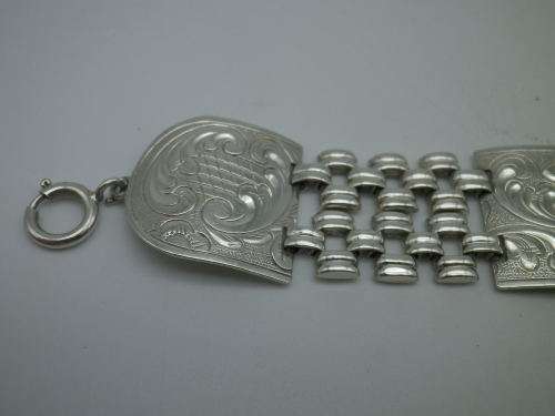 FOR ROGER ONLY PLEASE!! ANTIQUE DUTCH 835 SILVER BRACELET1890's 20.3g
