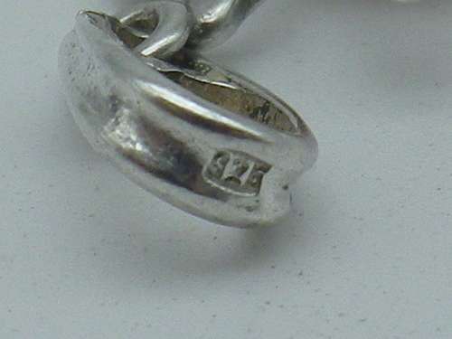 Cute Little Sterling Silver 925 & amber radiant sun shaped pendant