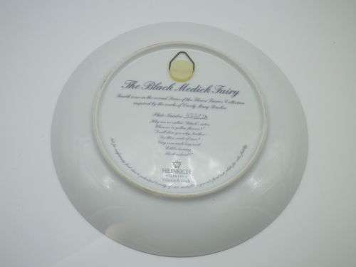 GORGEOUS & WHIMSICAL "The Black Medick Fairy" Display Plate Heinrich Germany Villeroy & Bosch