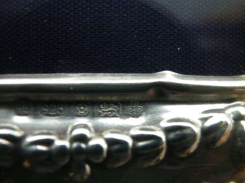 Ornate Double Hallmarked Sterling Silver Picture Frame. Sheffield, 2000 15.5 cm x 13 cm