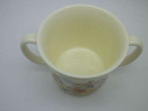 Royal Doulton BUNNYKINS Double Handled Mug. Bunnies AT THE BEACH theme