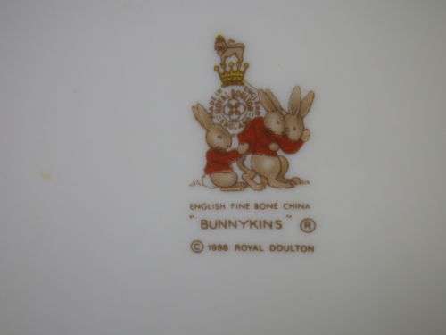 Royal Doulton BUNNYKINS Porridge bowl. Bunnies LEARNING theme