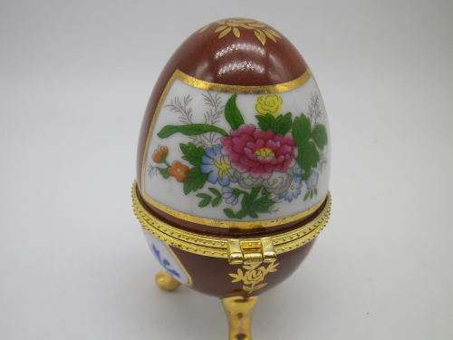Faberge Egg Style Trinket Holder. Maxwell Williams Ceramics. Original Box. 10cm