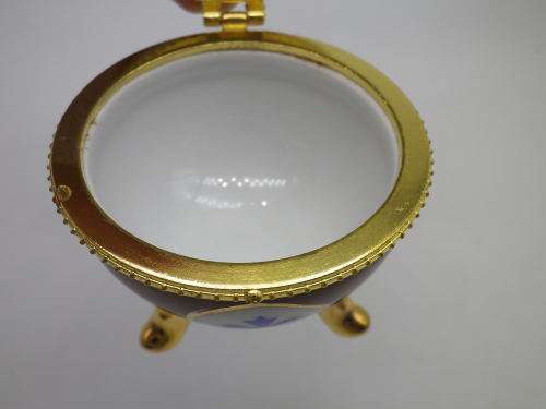 Faberge Egg Style Trinket Holder. Maxwell Williams Ceramics. Original Box. 10cm