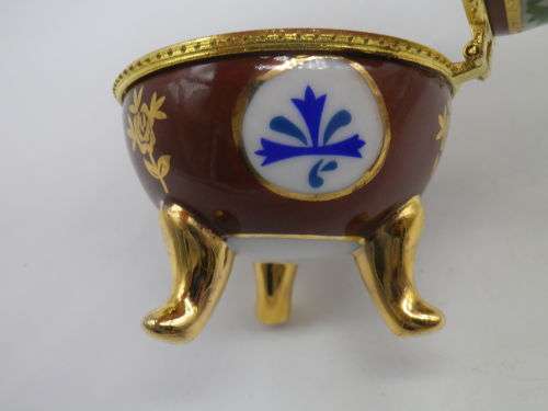 Faberge Egg Style Trinket Holder. Maxwell Williams Ceramics. Original Box. 10cm
