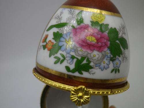 Faberge Egg Style Trinket Holder. Maxwell Williams Ceramics. Original Box. 10cm