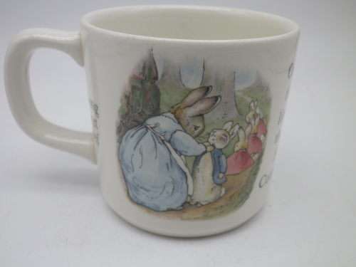 FOR MERIDIAM ONLY PLEASE! PETER RABBIT MUG Wedgwood,  ETRURIA and BARLASTON