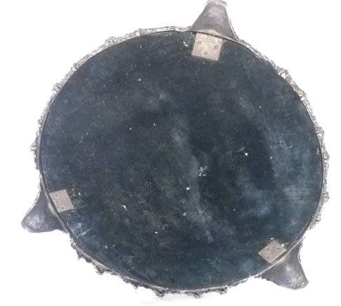 MAGNIFICENT ANTIQUE c1880s VICTORIAN  Silver Plated Domed cake stand with mirror top. RARE!!!!!