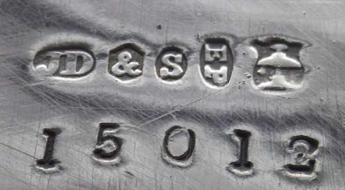 Victorian Silver Plate & Crystal double inkwel, James Deacon & Sons