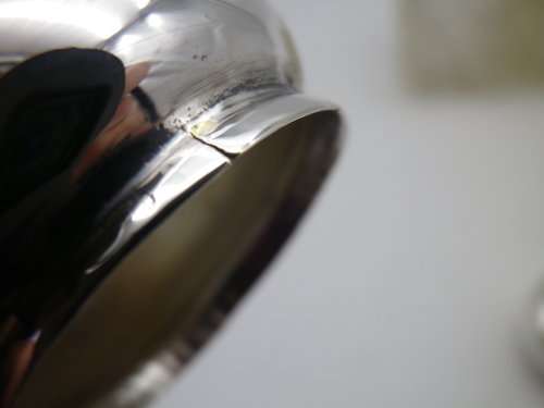 Victorian Silver Plate & Crystal double inkwel, James Deacon & Sons